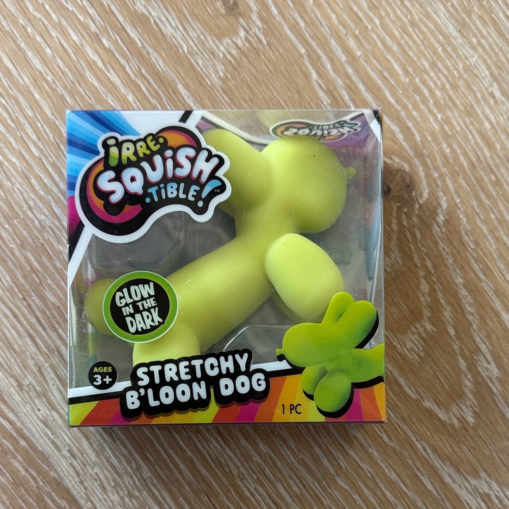 Viral- Ja-ru Squishable Stretchy B'loon Dog - Glow in the dark-Lime Green